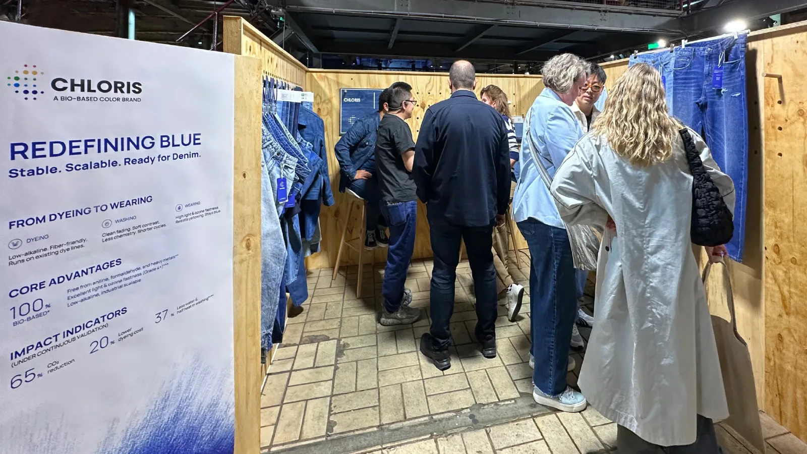 Claessen Blue denim presentation at Kingpins Amsterdam.
