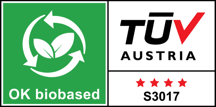 OK biobased certification mark.
