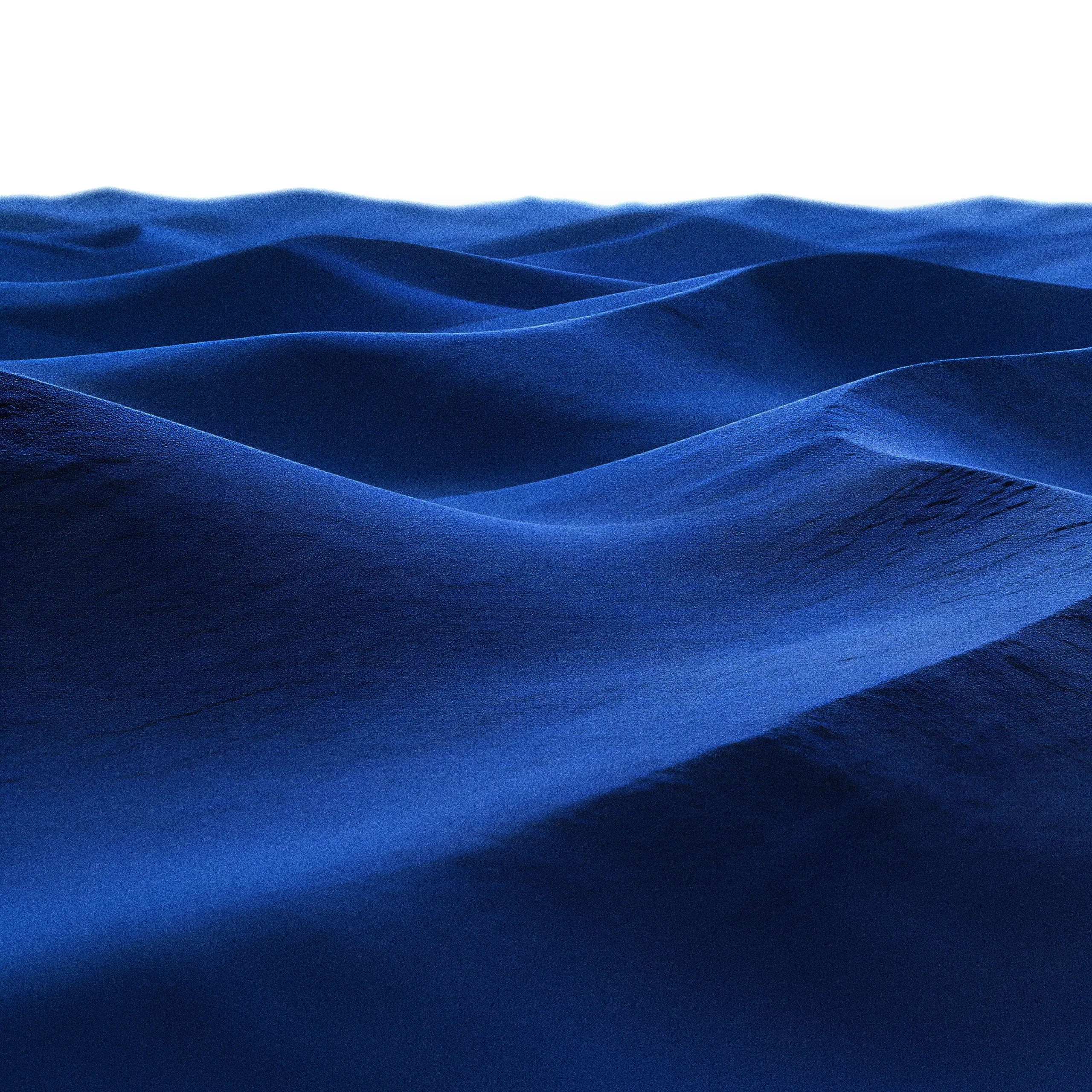 Claessen Blue pigment material on a neutral surface.